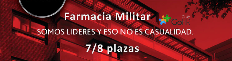 GoFIR Farmacia Militar: a la cabeza con 7/8 plazas GoFIR Farmacia Militar: a la cabeza con 7/8 plazas