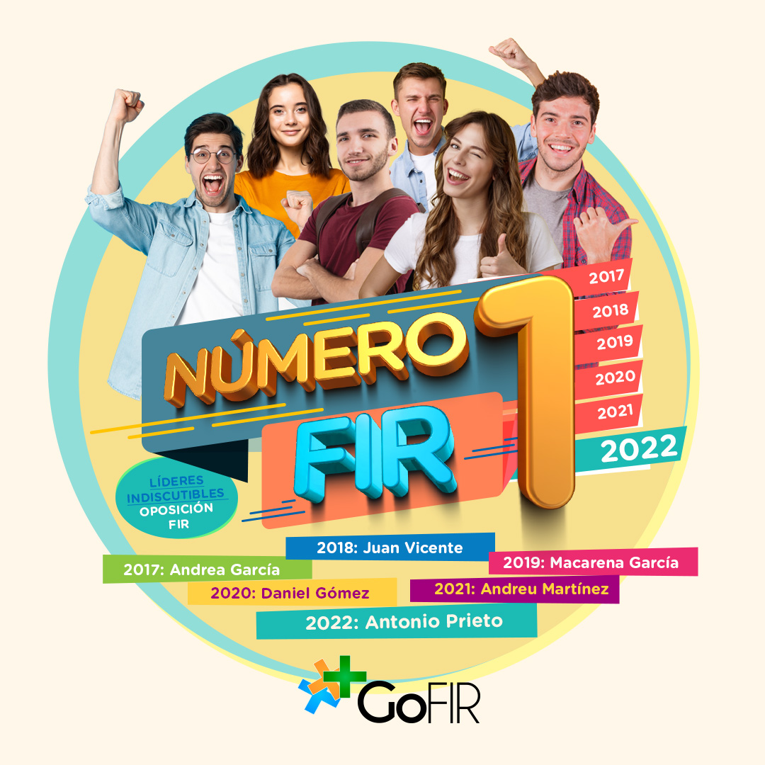 GoFIR - Mejor examen y número 1 en el FIR en 2017, 2018, 2019, 2020, 2021 y 2022 GoFIR - Mejor examen y número 1 en el FIR en 2017, 2018, 2019, 2020, 2021 y 2022